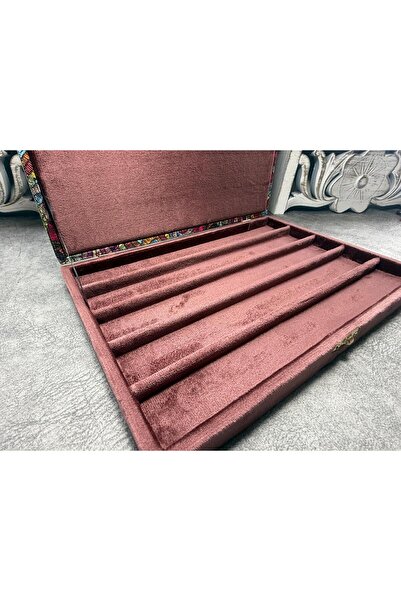 Jewel Ethnic Patterned 5 Pieces Rosary Box