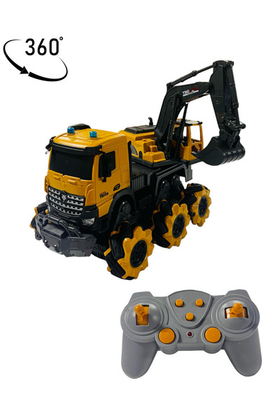 Storm 1:14 Uzaktan Kumandalı 360° Şarjlı Full Fonksiyon İş Makineleri Vinç Mikser Kamyon Kepçe