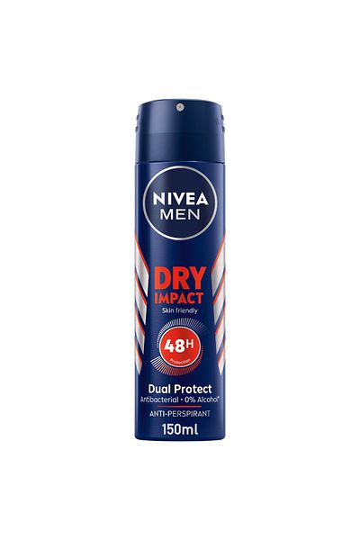 NIVEA NIVEA MEN Dry Impact, Antiperspirant for Men, Spray 150ml