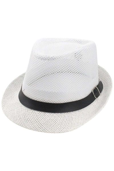 Uniquetrenders Pălărie Fedora Trilby unisex din plasă de vară
