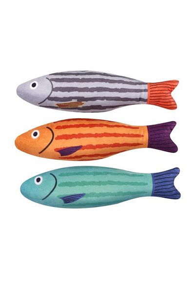 Glipet Bonito Fish Plush Cat Toy 22X6.5 cm