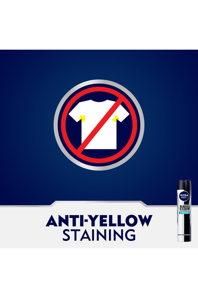 NIVEA مزيل عرق من MEN Black & White Invisible Fresh للرجال، بخاخ 200 مل، عبوة من قطعتين