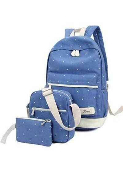 HALAMODO 3PCS School Backpack Set, Portable Casual Daypack for Boys Girls, Students Shoulder Bag, Laptop Back