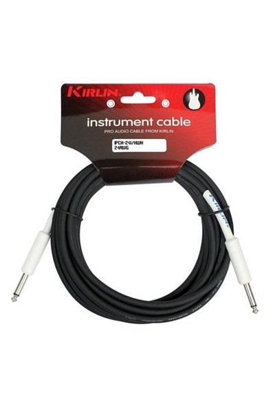 Kırlın Kirlin Ipch-241-3M/Hwh Guitar Cable 3 Meters Instrument Cable 24 Awg 1/4 Mono Plug