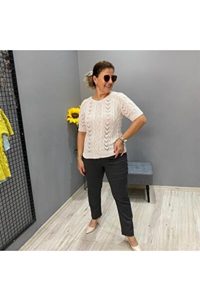 BARIŞ BİLEK BOY PANTALON - BÜYÜK BEDEN UYUMLU