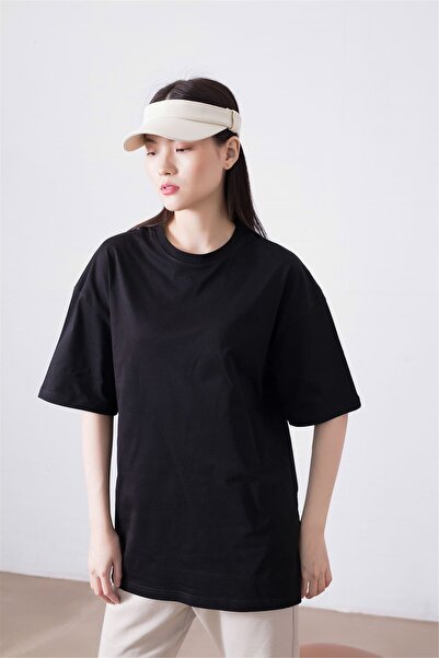 Trendiz Unisex Μαύρο Basic Tshirt