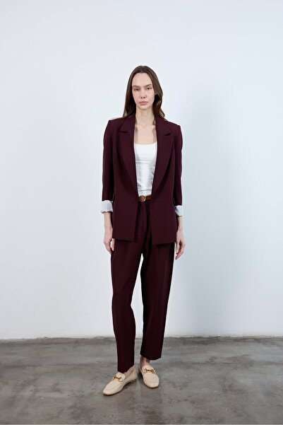 LOKADI Women's Sleeve Folded Blazer Jacket