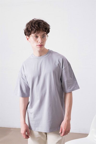 Trendiz Μπλουζάκι Unisex Grey Basic