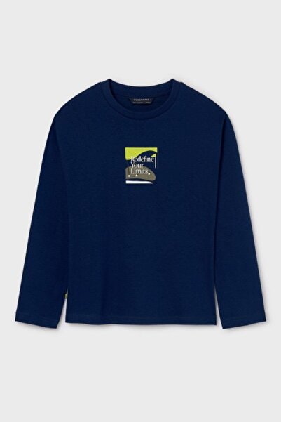 MAYORAL Момчешка тениска с дълъг ръкав и печат на гърба, 10-18 години, 7082, ...