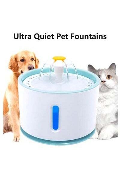 HALAMODO Cat Water Fountain, Electric Pet Water Dispenser, Automatic Cat Fountain Filters, Ultra Quiet Drinki