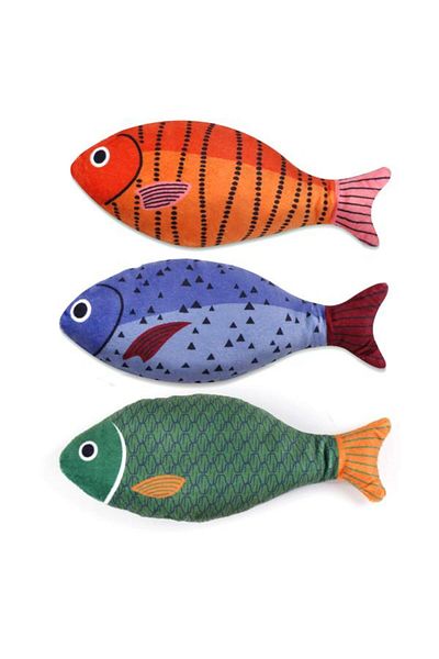 Glipet Bream Fish Plush Cat Toy 22X8.5 cm