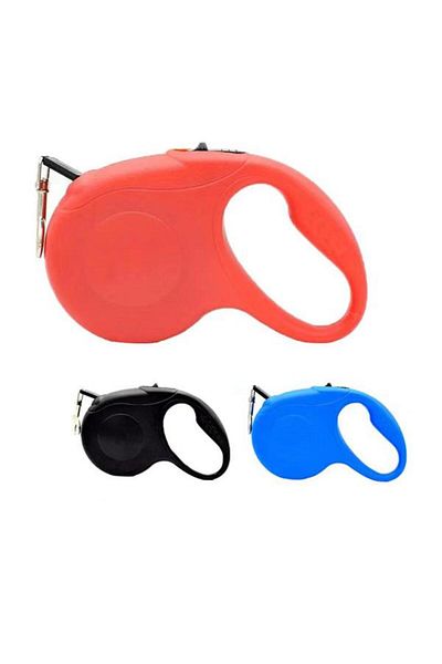 Glipet Blue 5 Meters Long Single Automatic Dog Walking Leash up to 15 kg