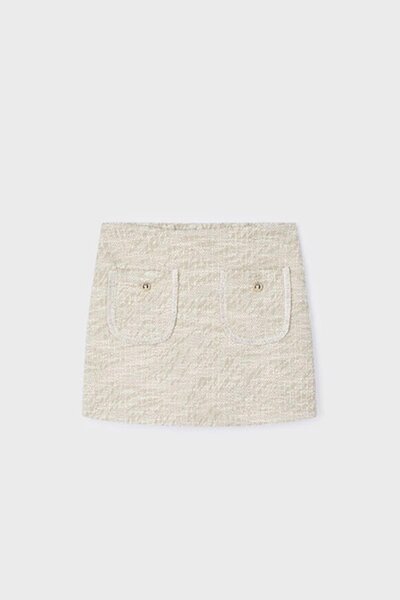 MAYORAL Fată 4-9 ani Tweed fustă pantalon scurtă 4908 Bej