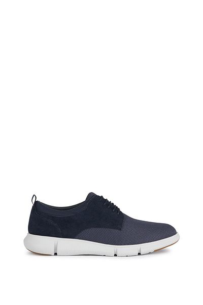 Geox Navy Blue Spherica Leather Men's Shoes - U45b6d01122c4002