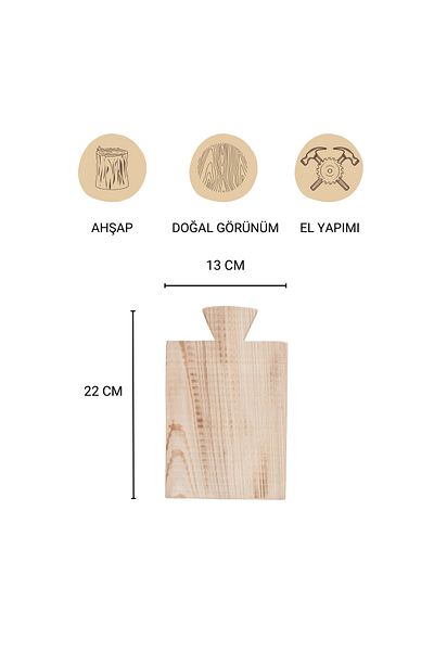 POSTOTTO DESIGN STUDIO Pedestal Wooden Presentation Riser |   Natural Wood Stand |   Breakfast & Cheese Presentation Board (22X13 cm)