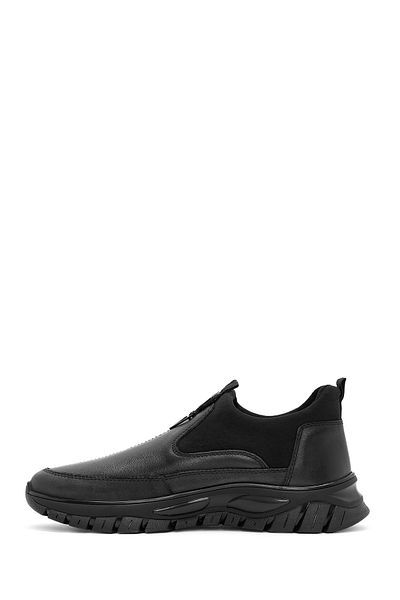 Derimod Men's Black Leather Comfort Loafer 24Wfd 650718