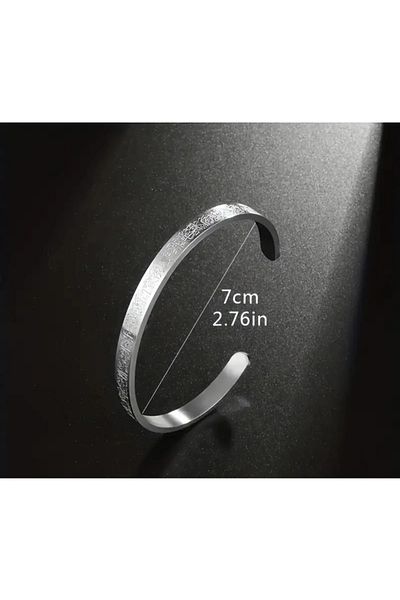 Nehir Ayetel Kursi Bangle Bracelet Necklace and Ring Set Stainless Steel Mother's Day Valentine's Day