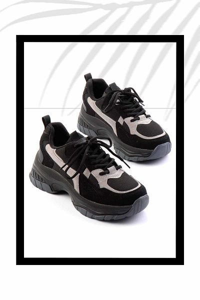 Bambi Black Smoked Women's Sneaker K01450010522