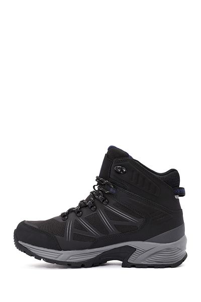 Derimod Dry Men's Black Lace-Up Waterproof Leather Outdoor Boots 24Wfd 694214
