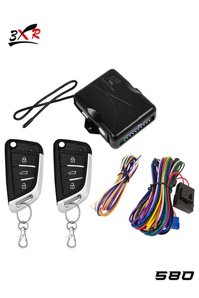 3XR Universal Car Keyless Entry System with Trunk Release, 2 Remote Fobs, Central Locking, Car Finder