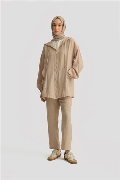 Armine Modal Trok Printed Tunic 25yd4240-1 Μπεζ