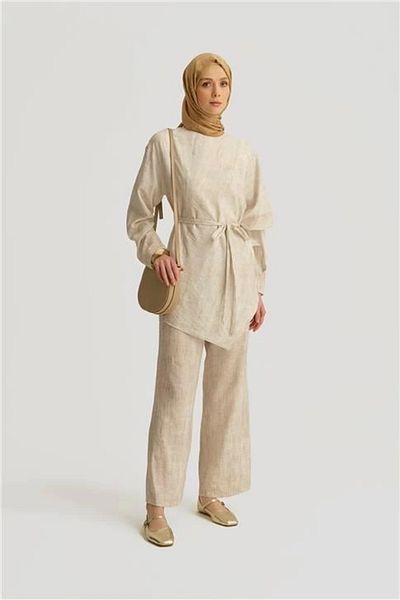 Armine Asymmetrical Tunic 25Yd4238-1 Stone