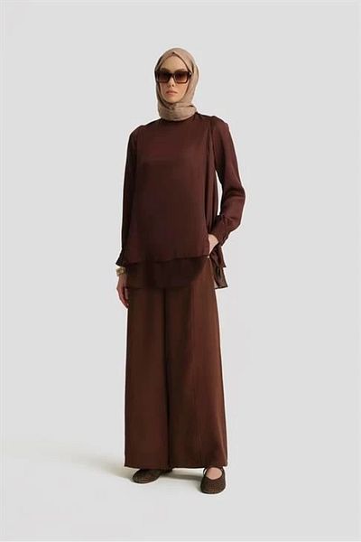 Armine Modal Palazzo Trousers 25Y2814 Light Brown