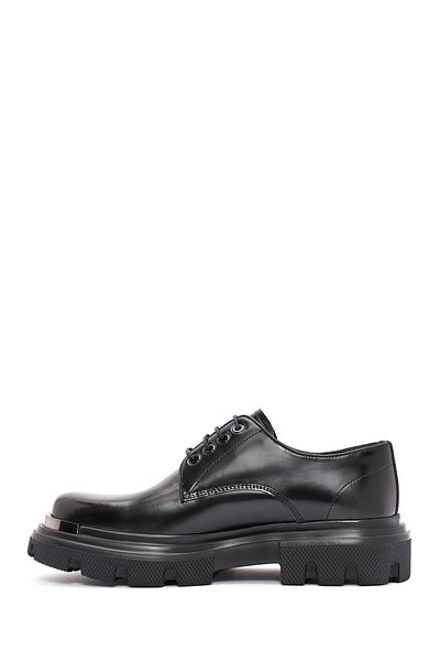 Derimod Pantofi casual din piele neagră cu șireturi pentru bărbați 24WFD 650022