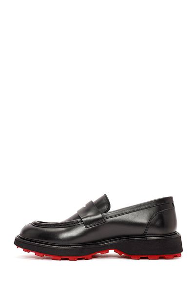 Derimod Men's Black Leather Casual Loafer 24Wfd 720218