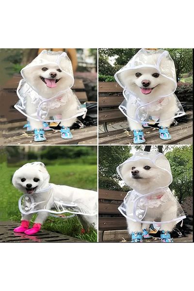 For a Fur Dog Raincoat Pet Raincoat
