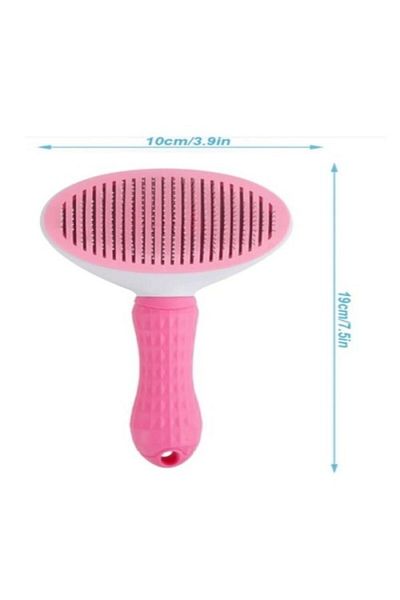 ForWhat Auto Cleans Pink Cat Dog Comb for Office Home Pet
