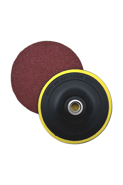 Cırtlı Disk Zımpara Altı 1 Yedekli 115mm