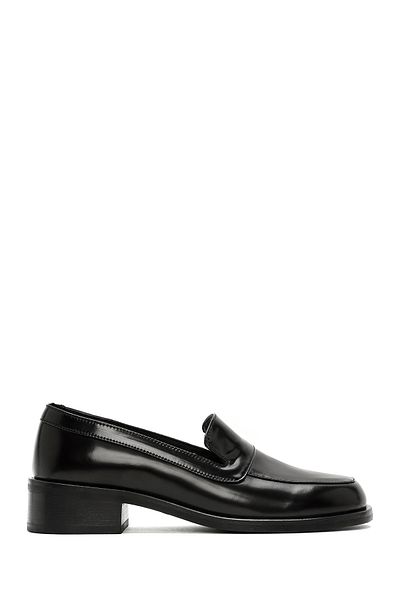 Derimod Women's Black Classic Leather Loafer 24Wfd 141122