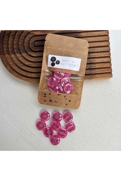 BERRİN AKSESUAR 20mm Bright Colorful 4 Holes Button 10Pcs