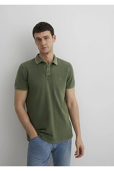 Mavi Ανδρικό μπλουζάκι με γιακά πόλο Olive Green M065920-30721