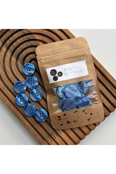 BERRİN AKSESUAR 20mm Bright Colorful 4 Holes Button 10Pcs