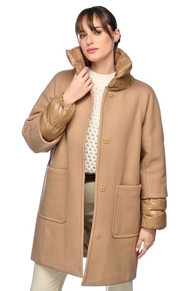 Geox معطف طويل بني W Diamondanta للنساء W4615dt3116f5260