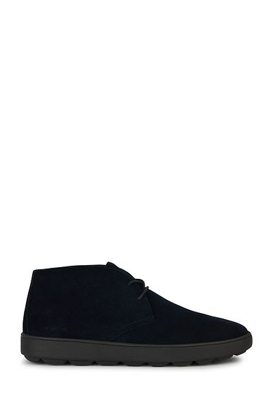 Geox Navy Blue Spherica Ecub-1 Men's Suede Leather Lace-Up Shoes U45Gpb00022C4002