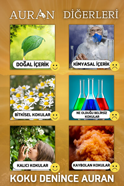 AURAN Aromask Esansiyel Uçucu Koku Yağı Difüzör Esansı Buhurdanlık Yağı Aromaterapi Yağı 100ml