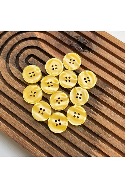 BERRİN AKSESUAR 20mm Bright Colorful 4 Holes Button 10Pcs