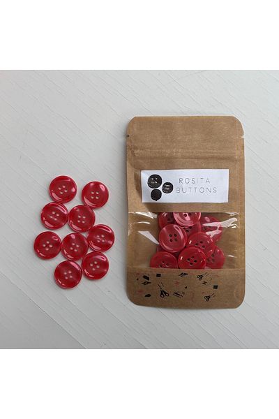 BERRİN AKSESUAR 20mm Bright Colorful 4 Holes Button 10Pcs