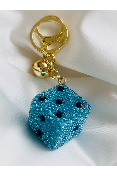 COCOSH TAKI Backgammon Dice Model Red Stone Fun Gift Keychain or Bag Ornament