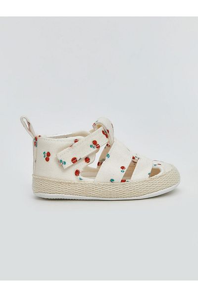 LC Waikiki Lcw Steps Cherry Printed Velcro Baby Girl Sandals