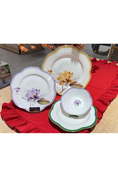 ROY KING MUBA CONSEPT 24 PARÇA 6 KİŞİLİK PORSELEN YEMEK TAKIMI
