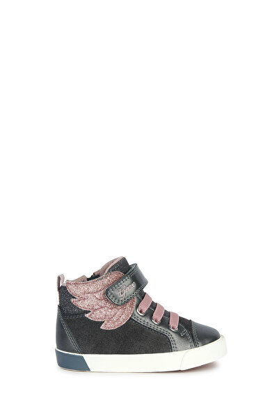 Geox حذاء رياضي كيلوى رمادي - طفلة، مربوط، B36D5A022NFC9F8W