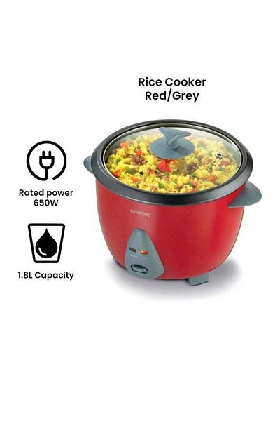Kenwood Electric Rice Cooker 1.8 L 650 W RCM44.000RD Red/Grey