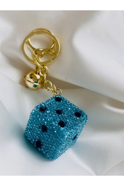 COCOSH TAKI Backgammon Dice Model Red Stone Fun Gift Keychain or Bag Ornament