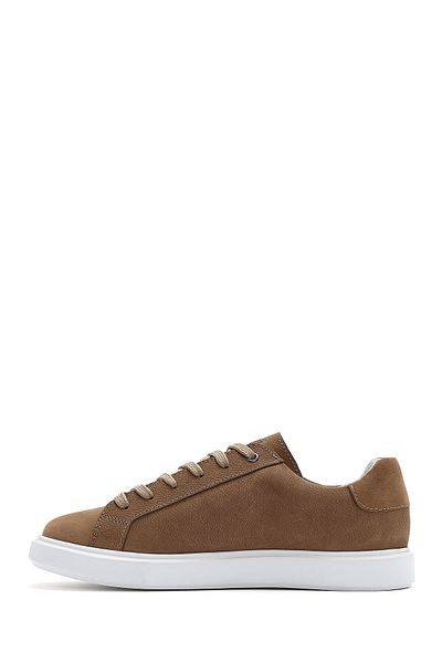 Derimod Men's Mink Lace-Up Nubuck Leather Sneaker 25Sfd7071V3