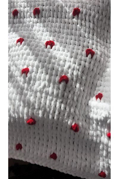 Urian Home Puffy Hand Knitted Baby Blanket
