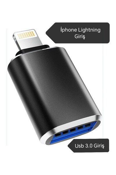 Syrox iphone Lightning To Usb 3.0/A Çevirici Dönüştürücü Data Veri içindir Ye...